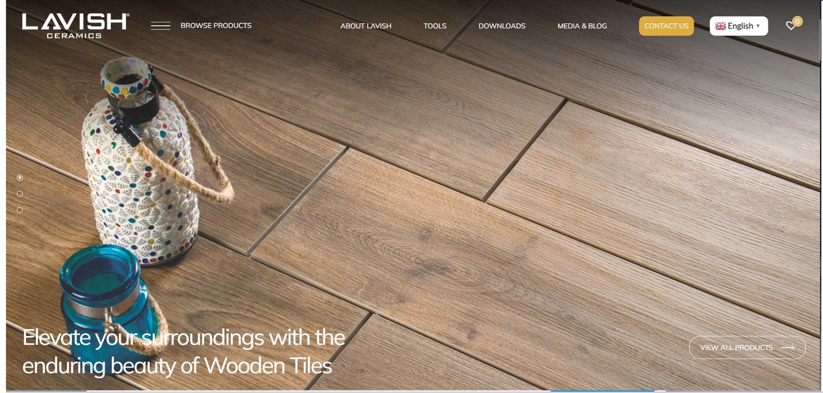 Lavish Ceramics Website Screenshot